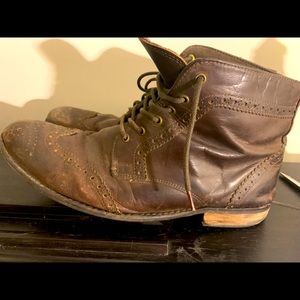Men’s Brown Vintage MidTop Shoe Size 12